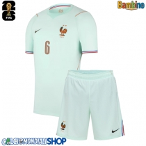 Maglie da calcio Francia Eduardo Camavinga #6 Seconda Maglia Bambino Mondiali 2026  Manica Corta (+ Pantaloni corti)